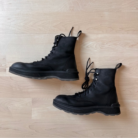Sorel Leather Lace-up Boots - black - Picture 2 of 5